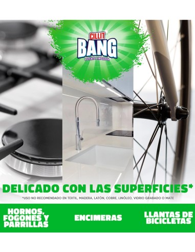Cillit Bang: potente spray quitagrasa para superficies diversas.