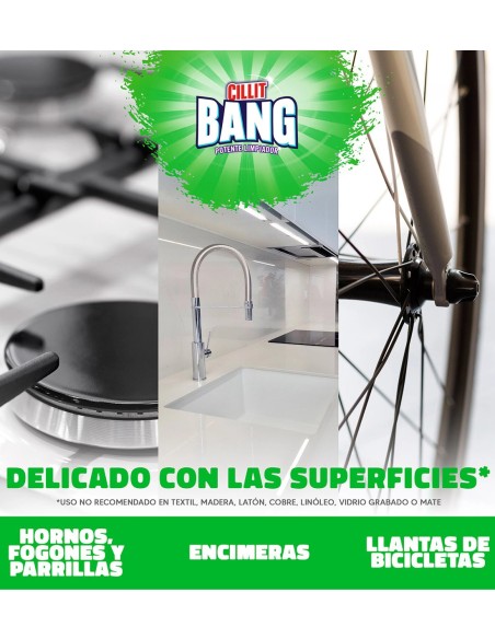 Cillit Bang: potente spray quitagrasa para superficies diversas.