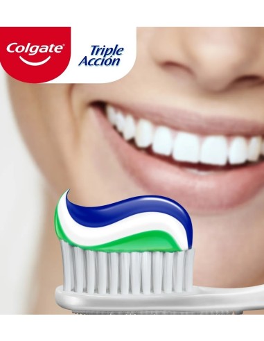 Tubo de pasta dental Colgate Triple Acción de 100ml.