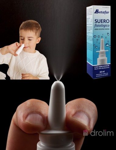 Spray nasal de Suero Fisiológico Betafar 60ml.