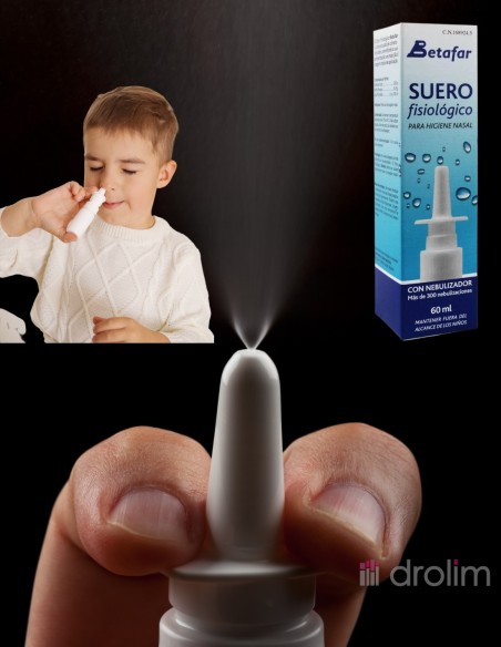 Spray nasal de Suero Fisiológico Betafar 60ml.
