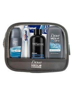 Dove Neceser Hombre Viaje Set de Higiene y Baño con 5 productos.