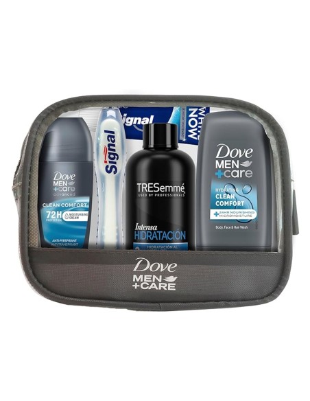Dove Neceser Hombre Viaje Set de Higiene y Baño con 5 productos.
