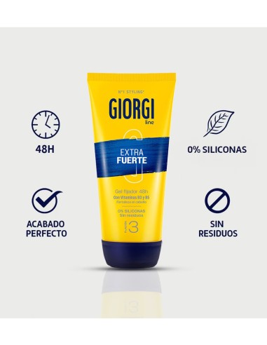 Envase de gel fijador Giorgi 170 ml.