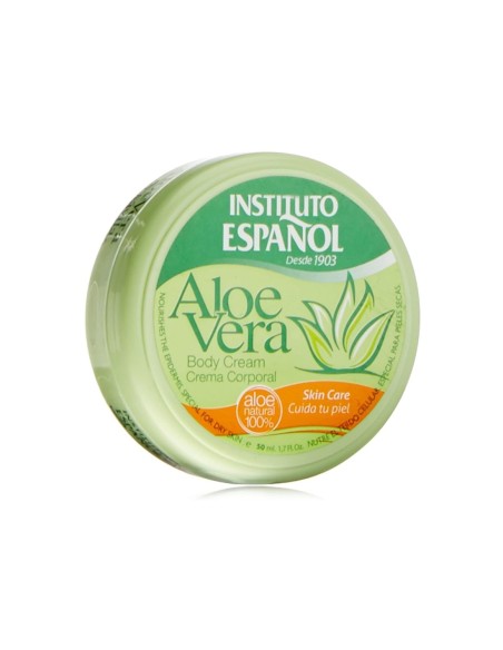 Envase de crema corporal Instituto Aloe Vera formato viaje.