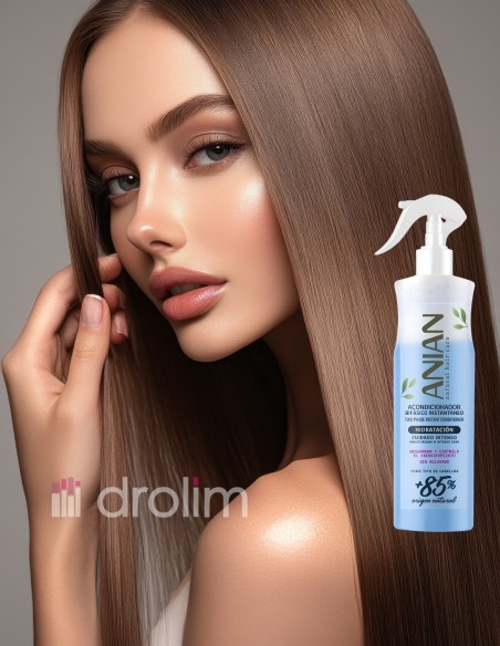 Acondicionador sin aclarado Anian para hidratación capilar.