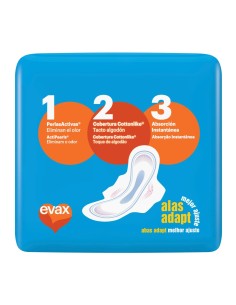 EVAX COTTONLIKE COMPRESA SUPER CON ALAS 14 UDS 2