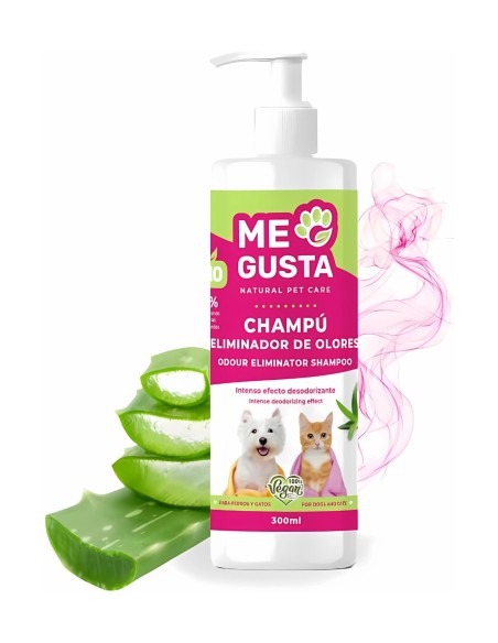 Me Gusta Champú Mascotas Dosificador 300 ml (Neutraliza Olores).

