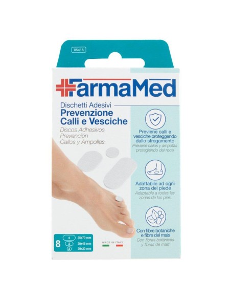 FarmaMed Discos Adhesivos Prevención Callos y Ampollas 8 Uds.