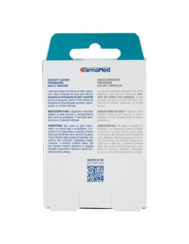 Discos protectores FarmaMed para callos y rozaduras.