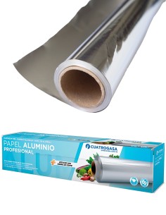 Papel de Aluminio Uso Industrial 29cm x 200m. 2