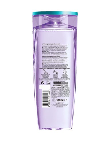 Champú L'Oreal Elvive raíces grasas y puntas secas.