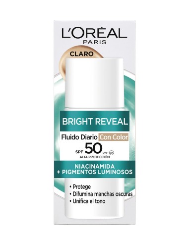 Fluido facial con Niacinamida y SPF50+.