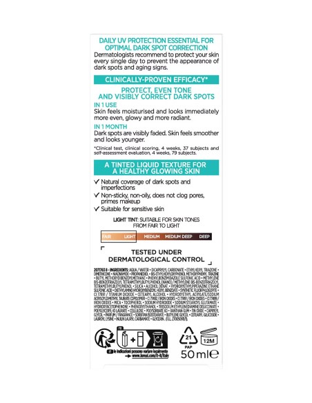 Envase de L'Oréal Bright Reveal 50ml.