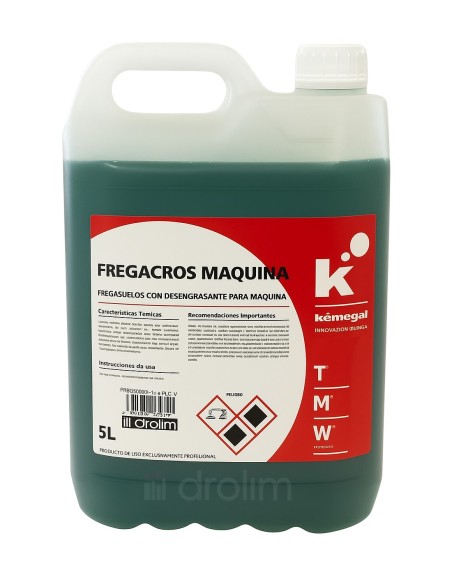 FREGACROS Fregasuelos Desengrasante Máquina 5 Litros FREGACROS Fregasuelos Desengrasante Máquina 5 Litros