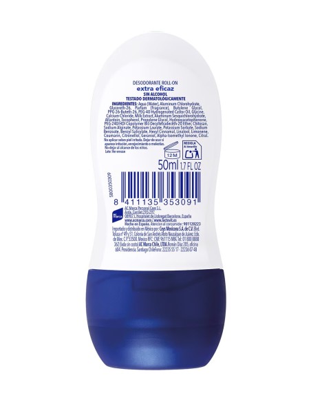 Envase de Lactovit Roll-On Original.