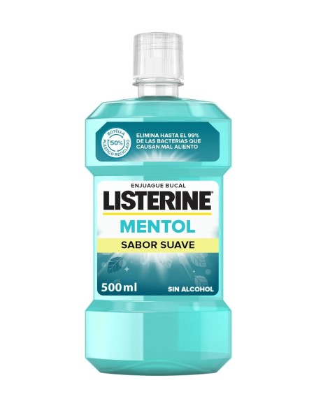 Listerine Enjuague Bucal Mentol Suave.