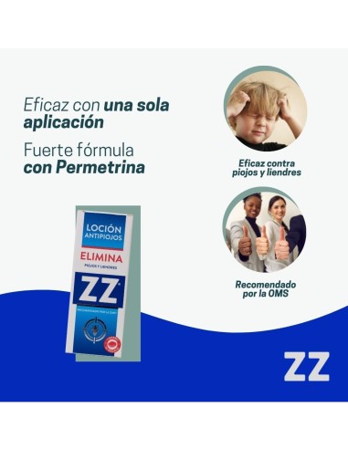 ZZ Loción Capilar Elimina Piojos y Liendres 100 ml
