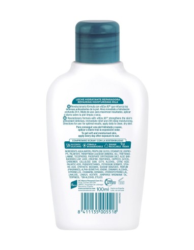 Leche hidratante post-solar.