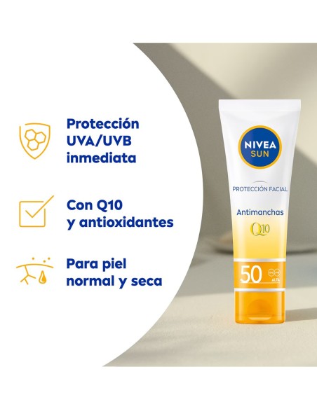 NIVEA SOLAR FACIAL CREMA ANTI EDAD Y MANCHAS SPF50 50 ML