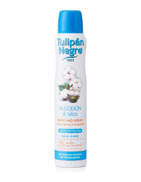 Desodorante Tulipán Negro Algodón & Talco spray 200 ml