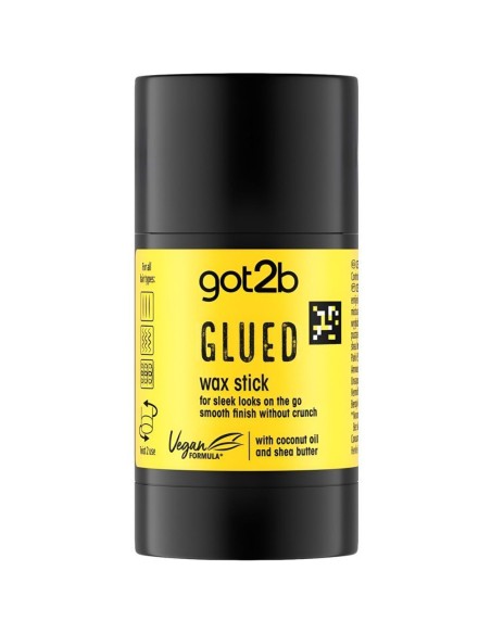 Cera fijadora Got2b Wax Stick Glued 50 gramos para peinados con máxima definición.