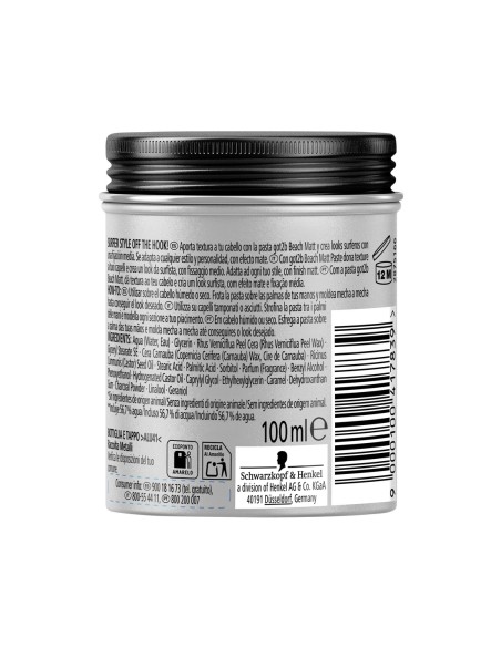 Pasta de peinado Got2b para crear un look despeinado y natural, disponible en Drolim.com.