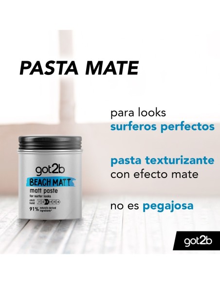 Consigue textura y movimiento en tu cabello con Got2b Beach Matt Surfero 100 ml.