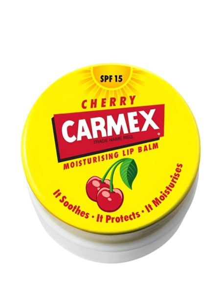Bálsamo labial Carmex Cereza: hidratación y SPF15.
