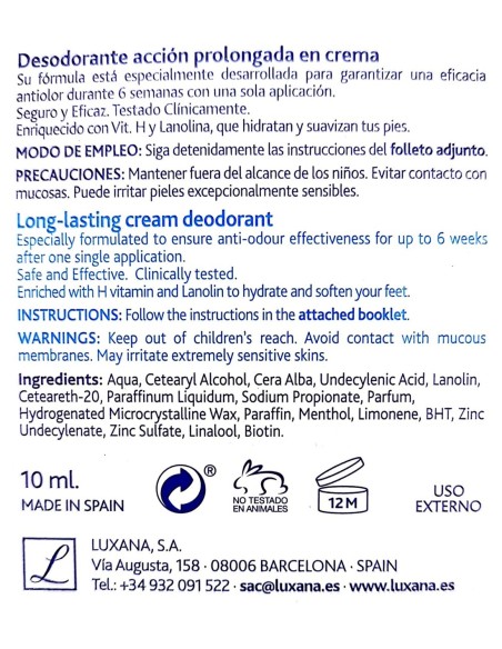 Controla el sudor y olor con Deofeet Podolight.