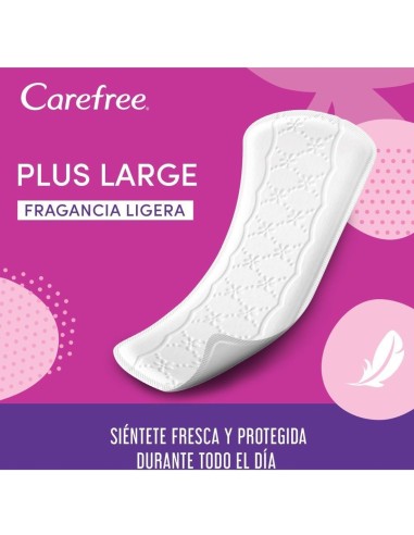 Carefree Salva Slip Maxi Plus Largo Fragancia 20 Uds