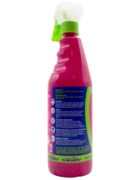 Spray desengrasante El Milagrito para cocina y superficies duras