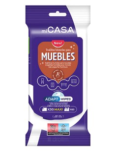 Toallitas limpia muebles Mi Casa Adapt Wipes 30 Maxi o 60 unidades