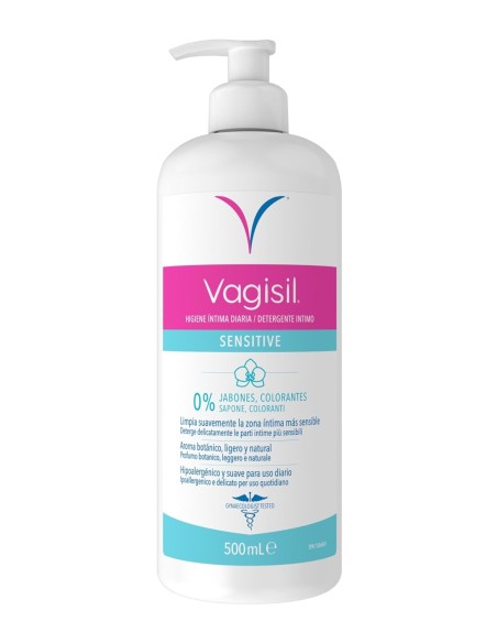VAGISIL GEL INTIMO SENSITIVE 500 ML DOSIFICADOR