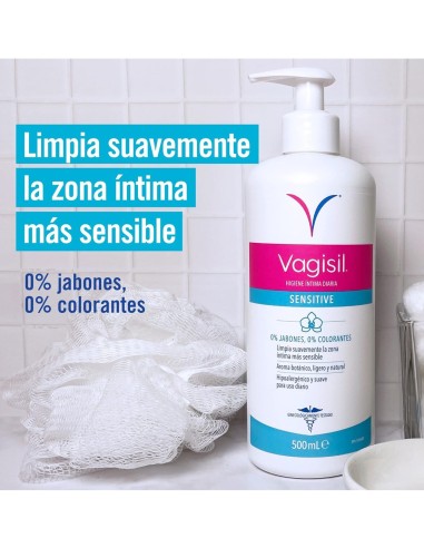 VAGISIL GEL INTIMO SENSITIVE 500 ML DOSIFICADOR