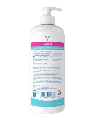 VAGISIL GEL INTIMO SENSITIVE 500 ML DOSIFICADOR