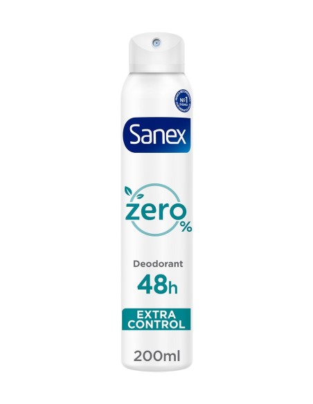 Desodorante Sanex Zero% Spray 200ml, sin aluminio.