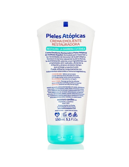 Crema emoliente y restauradora para piel atópica.