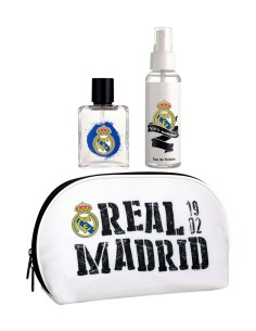 Estuche de regalo Real Madrid con colonia vaporizador y neceser