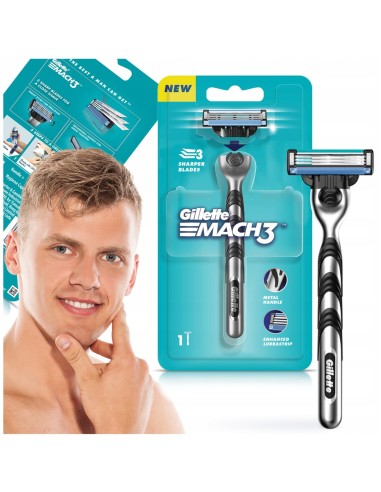 Afeitadora con cuchillas Gillette Mach3.