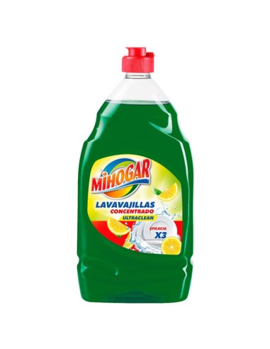 Lavavajillas a mano concentrado Mi Hogar 1 litro aroma limón.