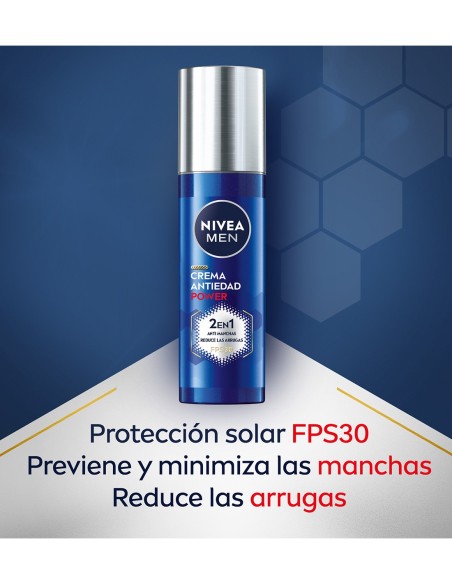 Crema facial Nivea Men Power con SPF30 y coenzima Q10