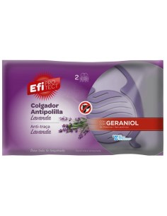 Colgadores antipolillas Efi Protect con aroma a lavanda.