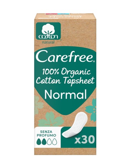 Envase salvaslips diarios Carefree 100% algodón ecológico