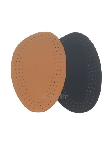 Plantilla media acolchada de piel para confort en los pies