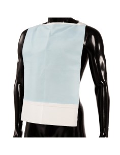Babero para adultos con bolsillo protector.