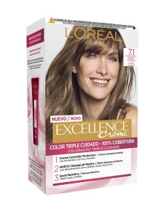 Excellence Creme tinte capilar 7.1 rubio ceniza