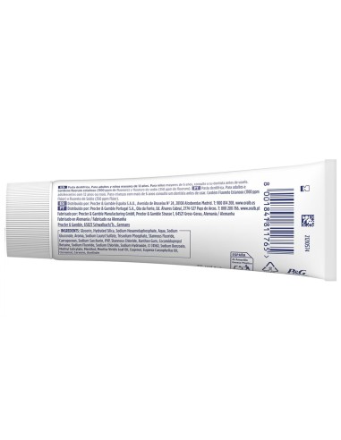 Tubo de pasta de dientes Oral-B de 75ml.