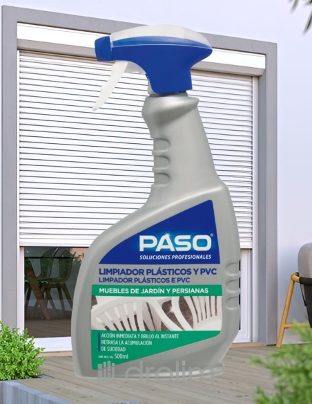 Paso limpiador pistola 500 ml para pvc.