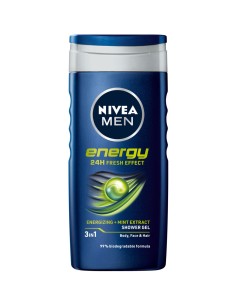 Gel de ducha 3 en 1 para hombre con menta